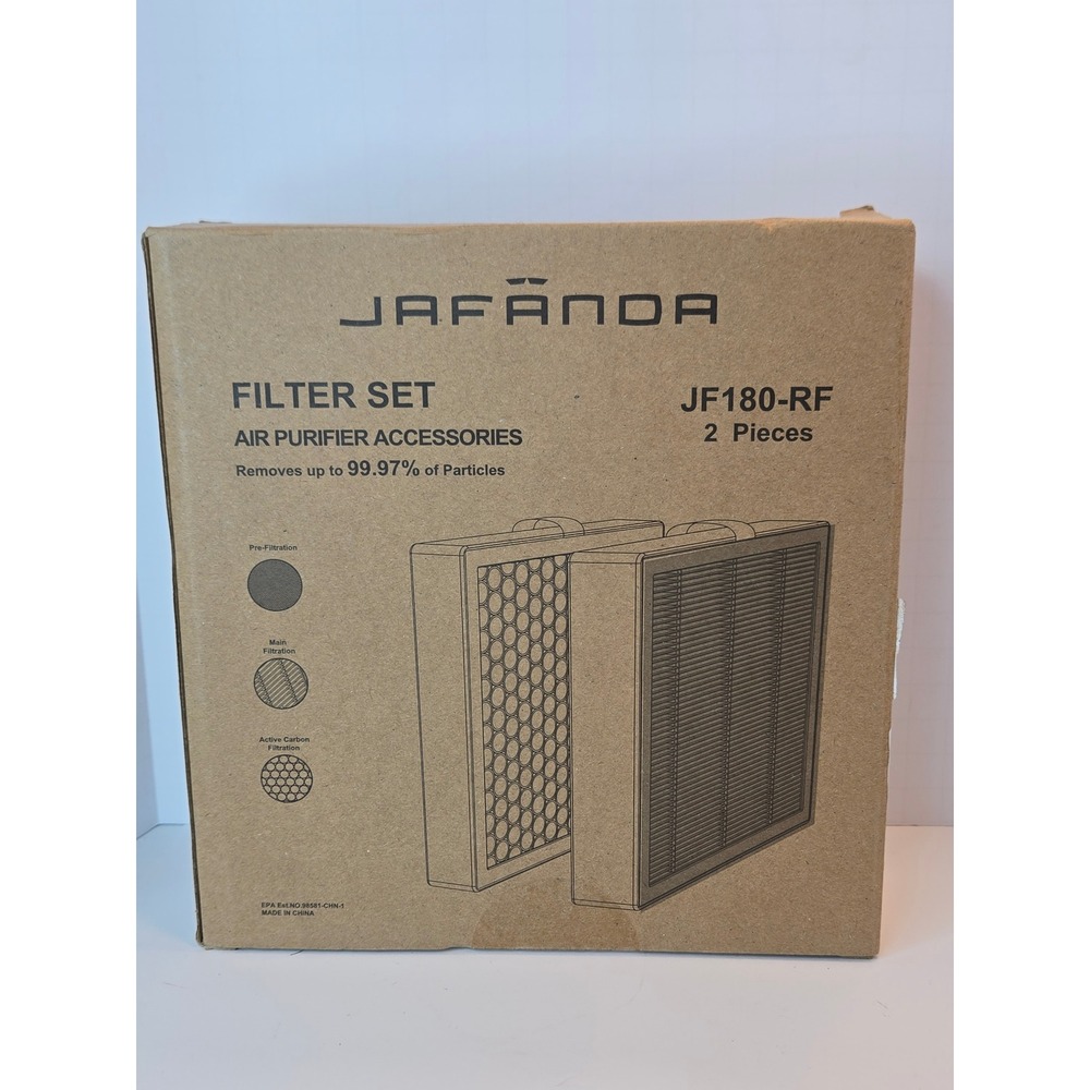 OEM Jafanda Replacement Filter Set JF180 RF ODOR 2 Piece Carbon Filters NEW